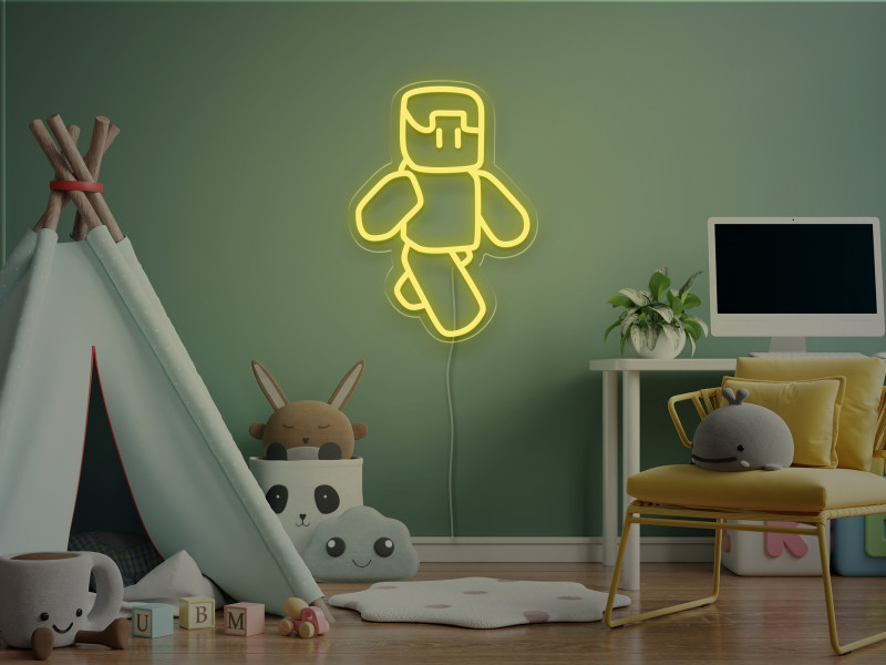 Steve Minecraft-Insegna Neon LED